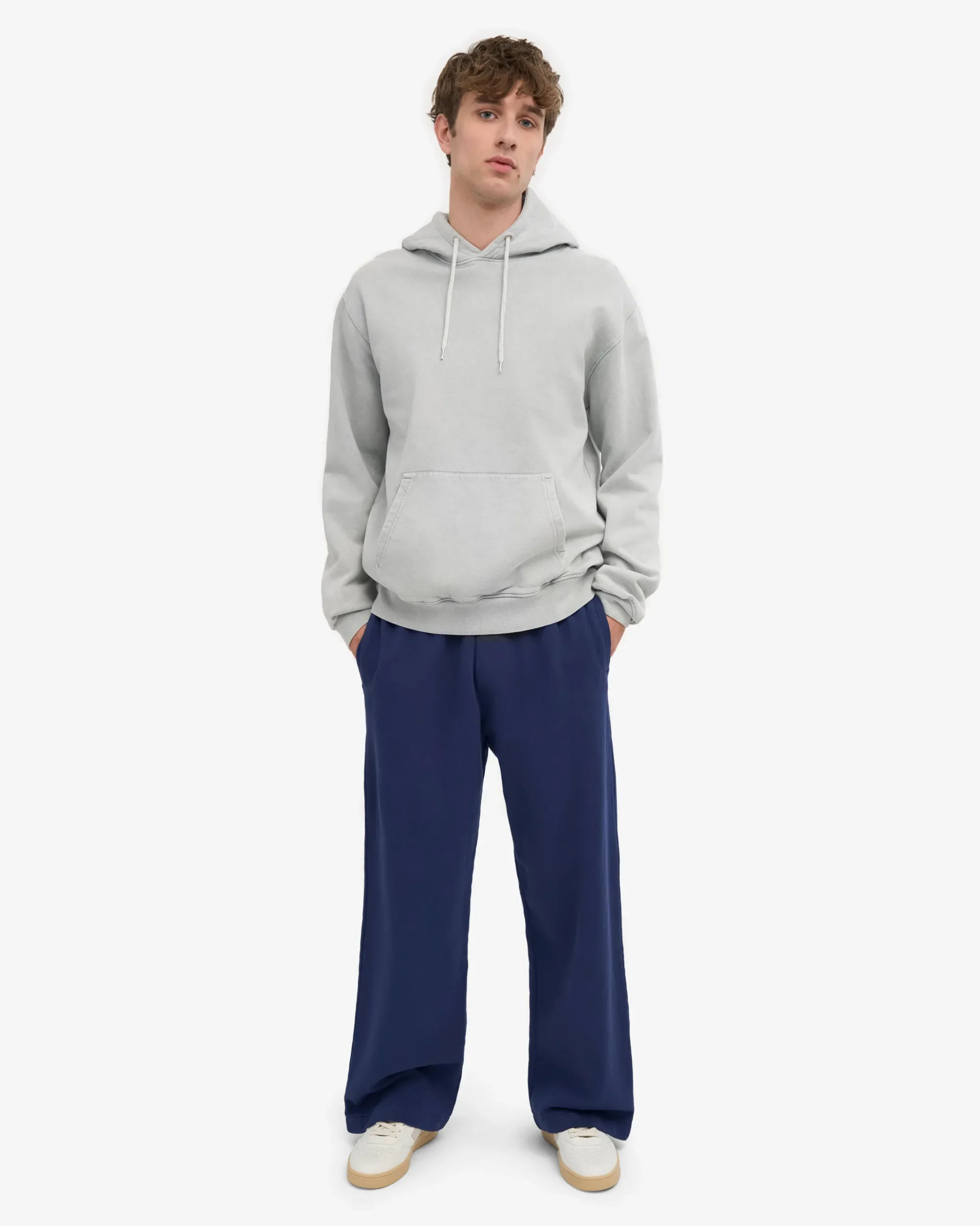 Organic Straight Leg Sweatpants - Marine Blue