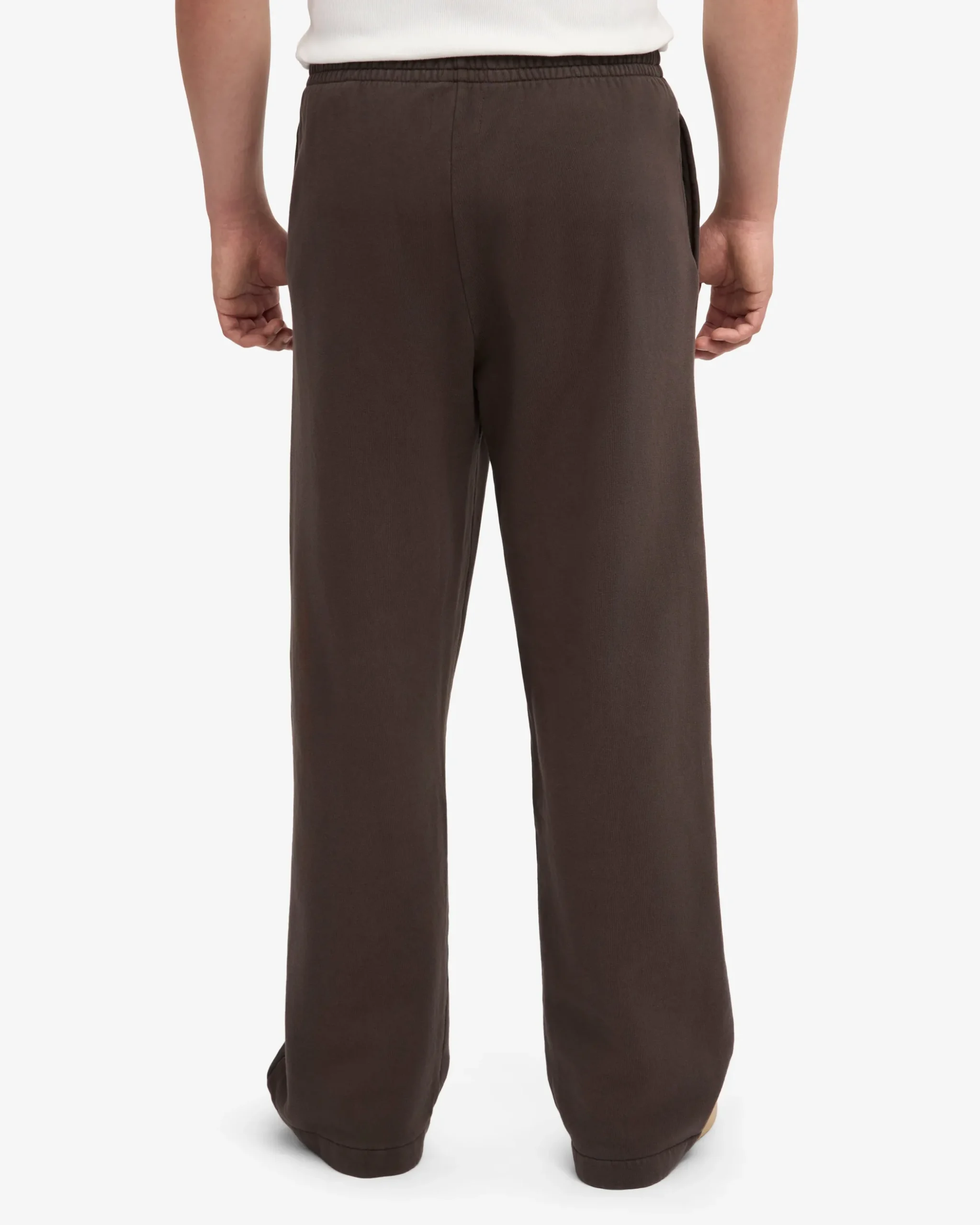 Organic Straight Leg Sweatpants - Coffee Brown