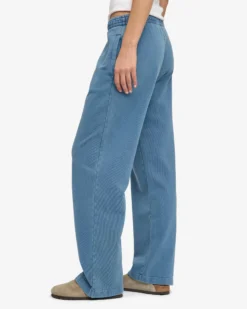 Organic Straight Leg Sweatpants - Faded Indigo