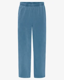 Organic Straight Leg Sweatpants - Faded Indigo