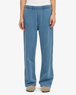 Organic Straight Leg Sweatpants - Faded Indigo