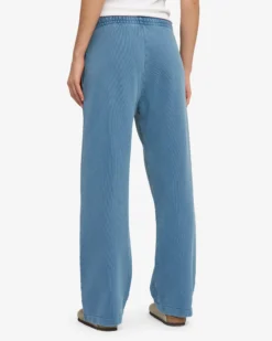Organic Straight Leg Sweatpants - Faded Indigo