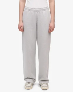 Organic Straight Leg Sweatpants - Snow Melange