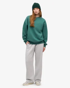Organic Straight Leg Sweatpants - Snow Melange