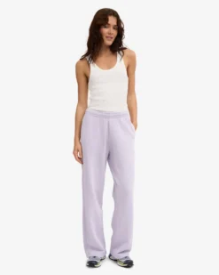 Organic Straight Leg Sweatpants - Soft Lavender