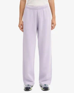 Organic Straight Leg Sweatpants - Soft Lavender