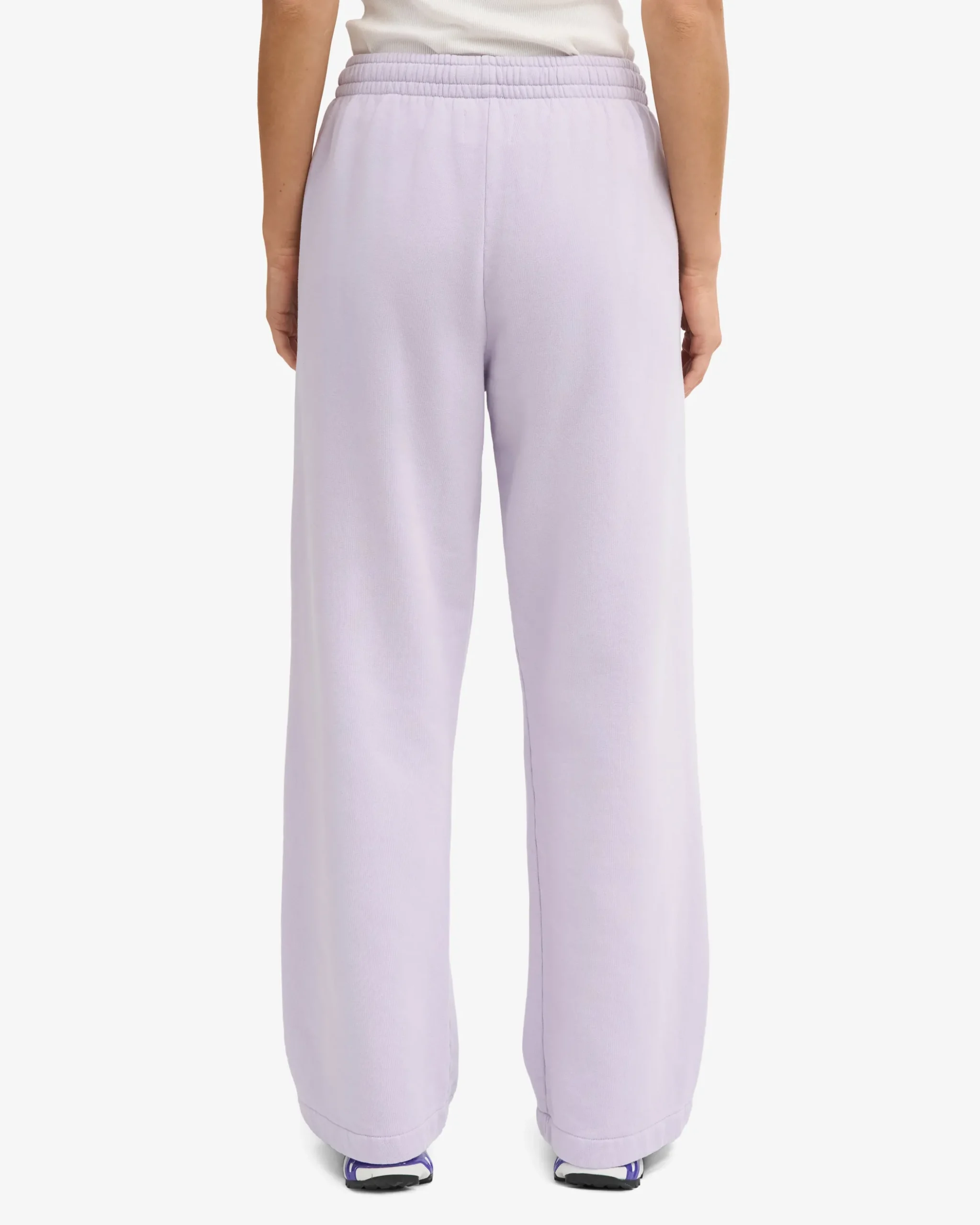 Organic Straight Leg Sweatpants - Soft Lavender