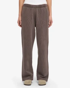 Organic Straight Leg Sweatpants - Faded Mud
