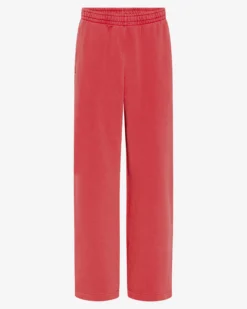 Organic Straight Leg Sweatpants - Faded Red