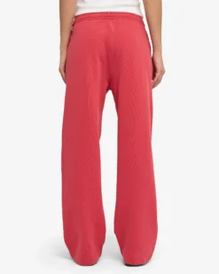 Organic Straight Leg Sweatpants - Faded Red