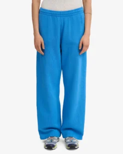 Organic Straight Leg Sweatpants - Pacific Blue