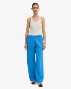 Organic Straight Leg Sweatpants - Pacific Blue