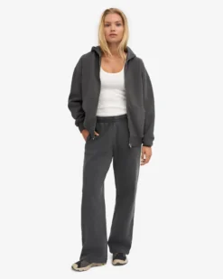 Organic Straight Leg Sweatpants - Faded Black
