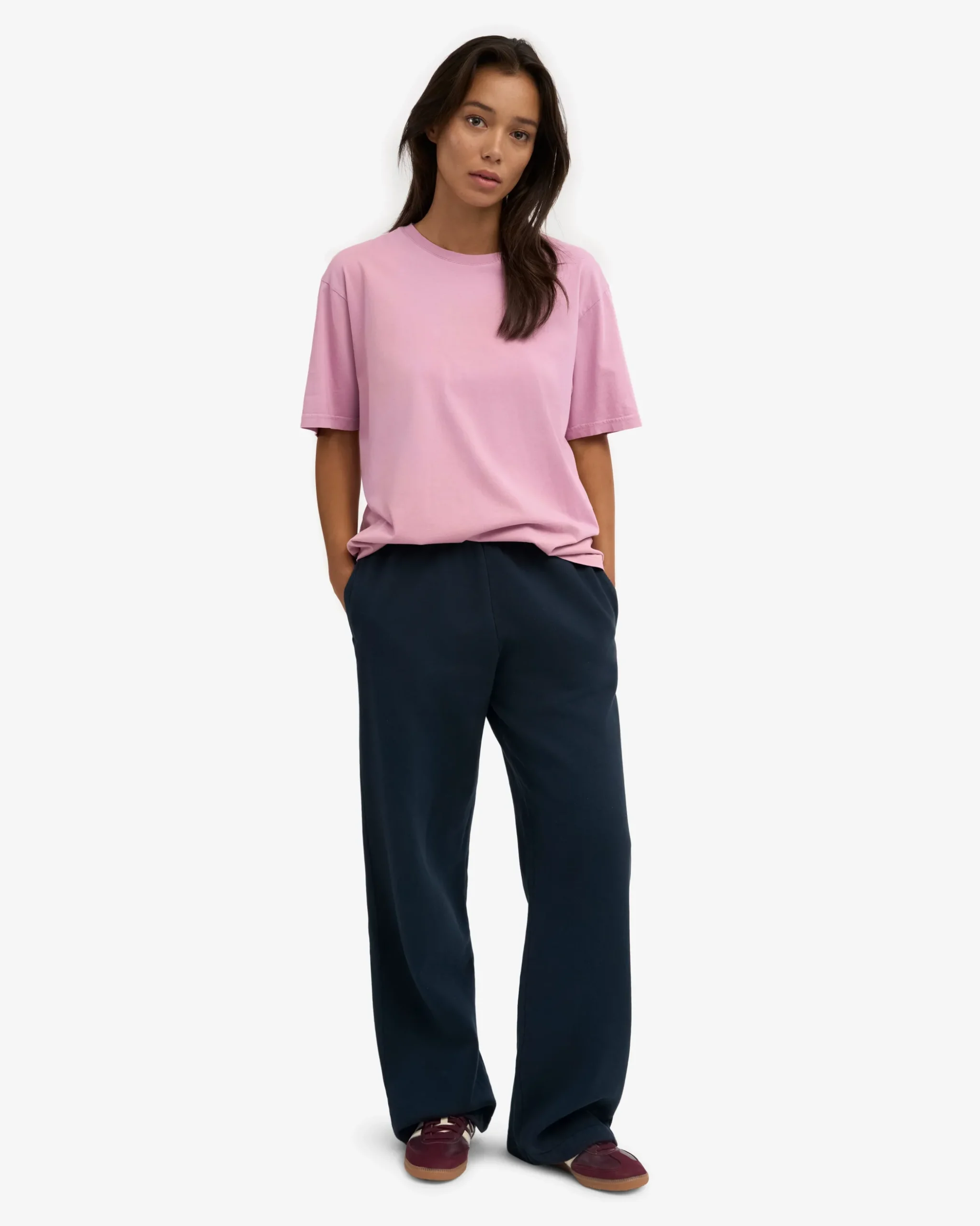 Organic Straight Leg Sweatpants - Navy Blue