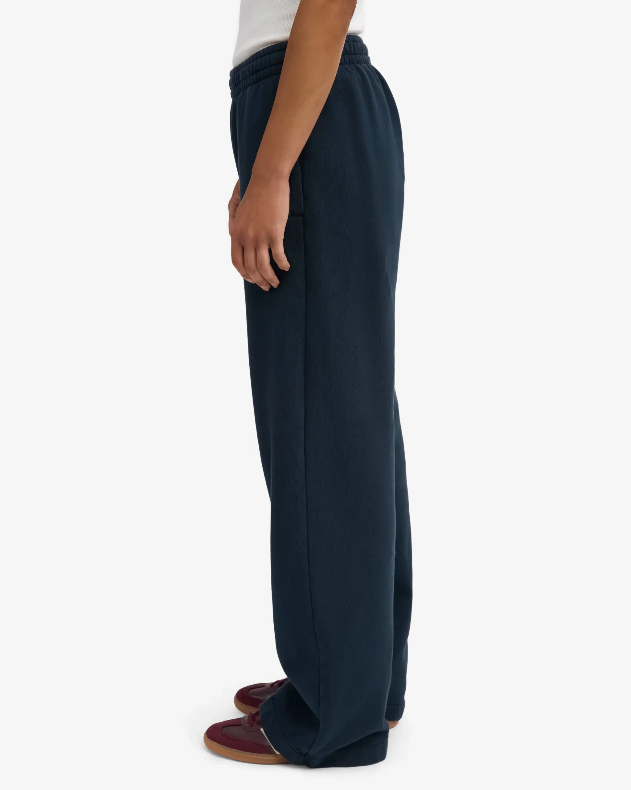 Organic Straight Leg Sweatpants - Navy Blue