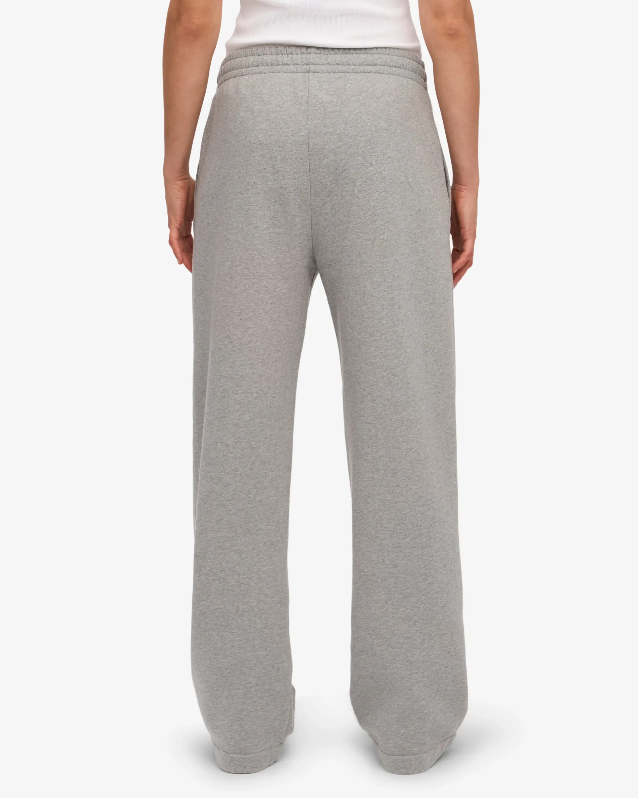 Organic Straight Leg Sweatpants - Heather Grey