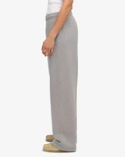 Organic Straight Leg Sweatpants - Heather Grey