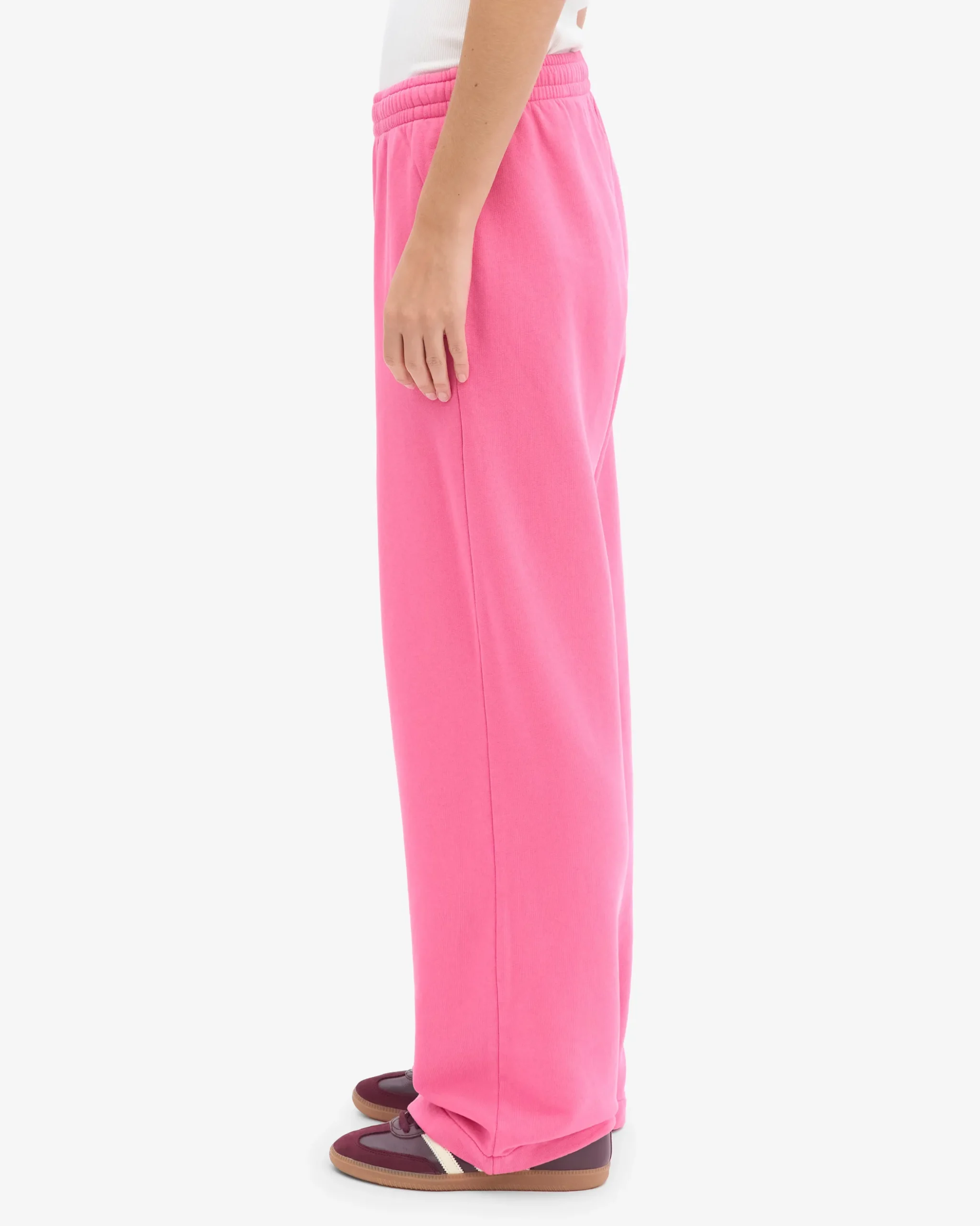 Organic Straight Leg Sweatpants - Bubblegum Pink