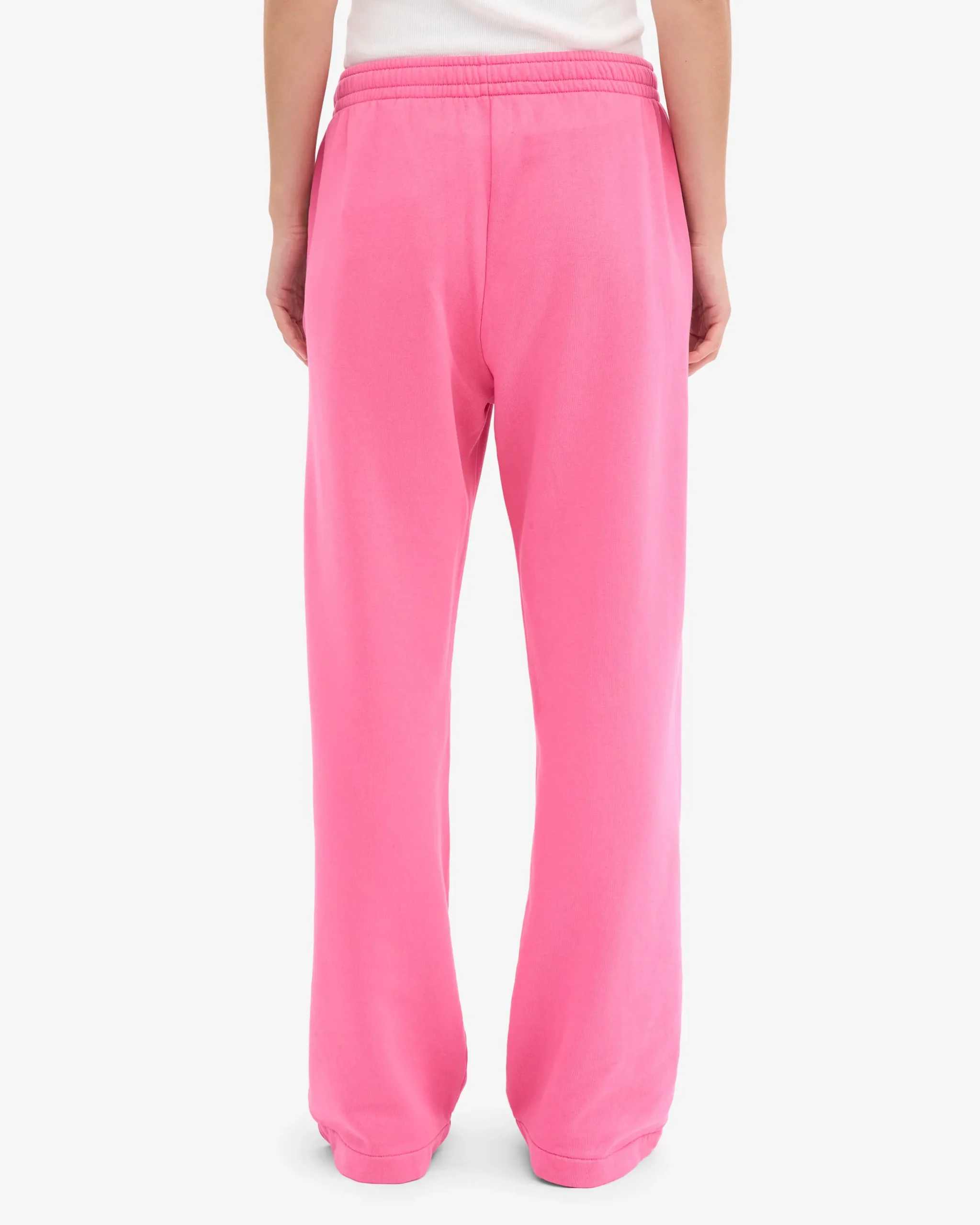 Organic Straight Leg Sweatpants - Bubblegum Pink