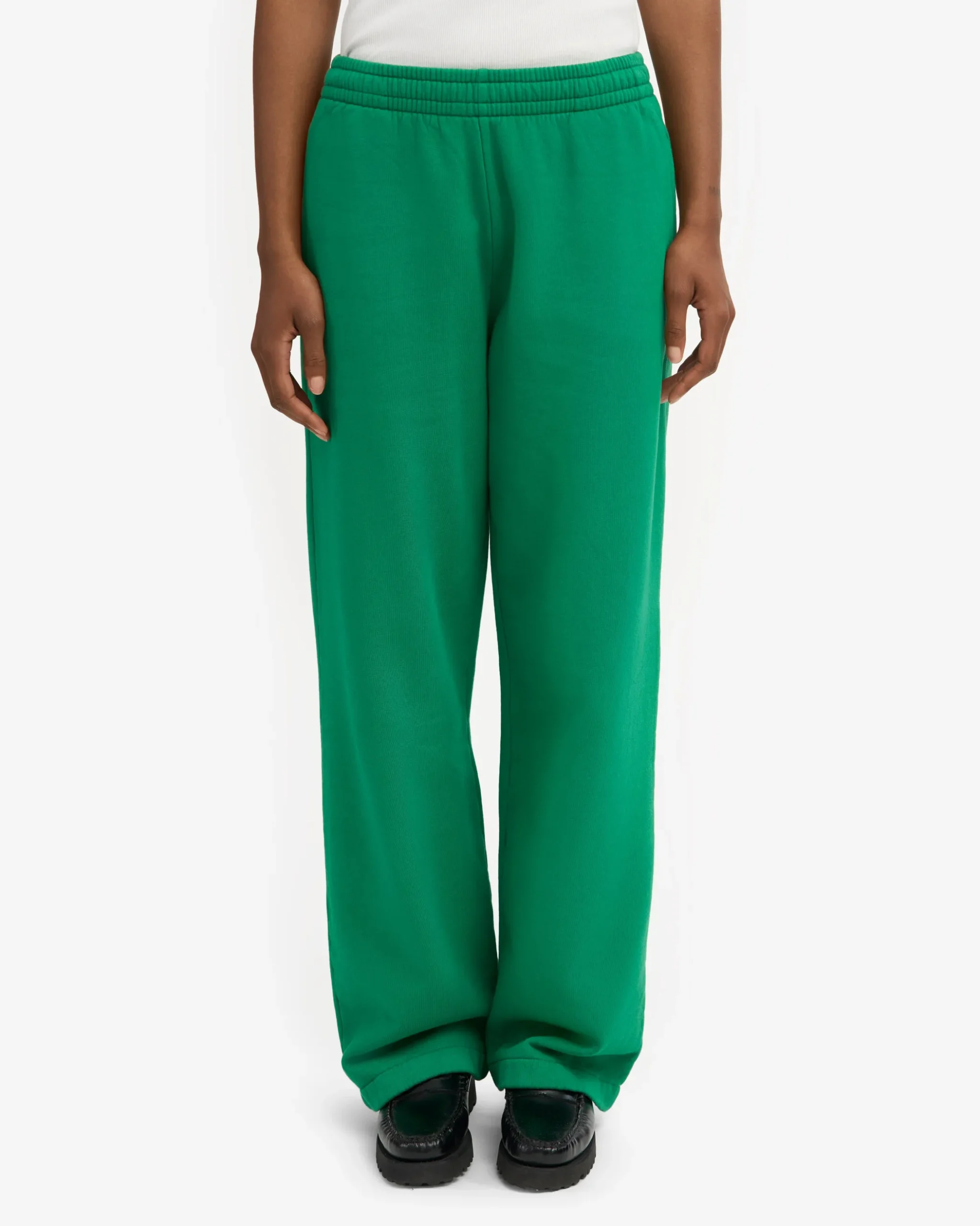 Organic Straight Leg Sweatpants - Kelly Green