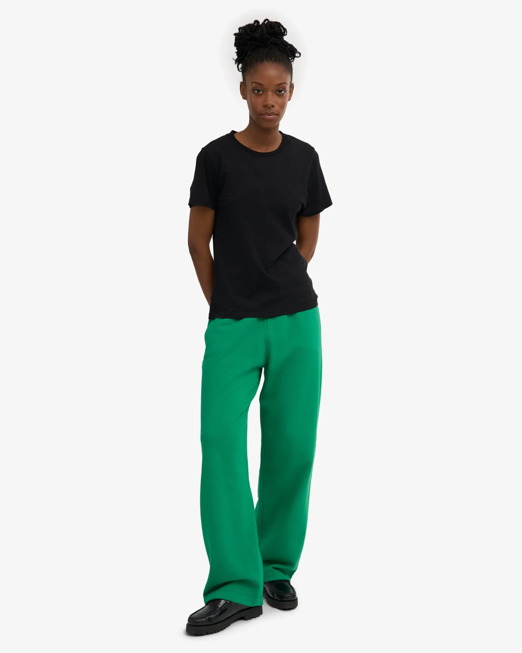 Organic Straight Leg Sweatpants - Kelly Green