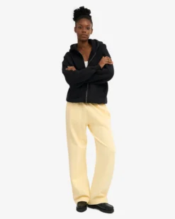 Organic Straight Leg Sweatpants - Soft Yellow