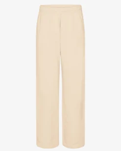 Organic Straight Leg Sweatpants - Ivory White