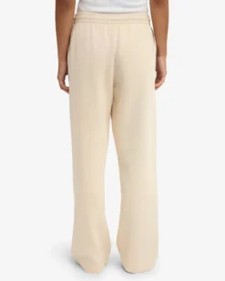 Organic Straight Leg Sweatpants - Ivory White