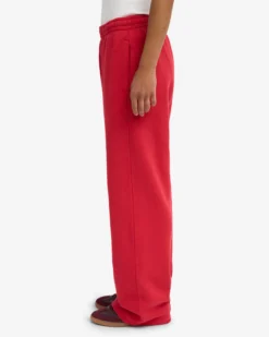 Organic Straight Leg Sweatpants - Scarlet Red