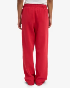 Organic Straight Leg Sweatpants - Scarlet Red