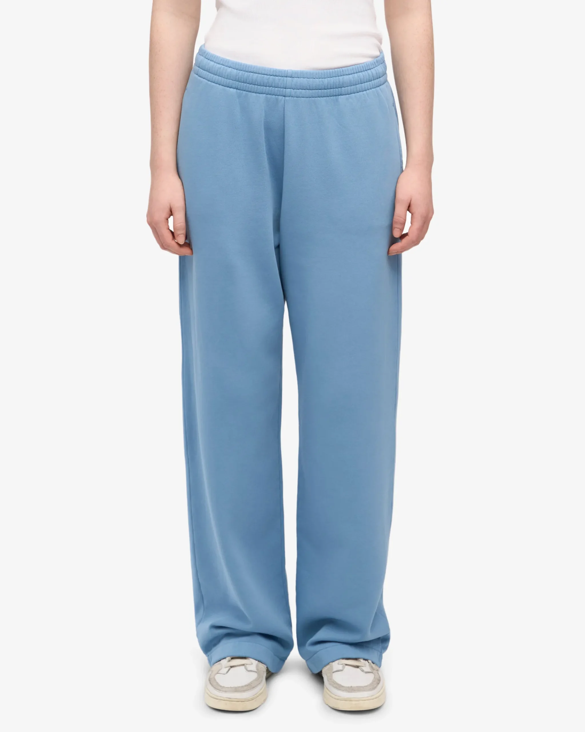 Organic Straight Leg Sweatpants - Seaside Blue