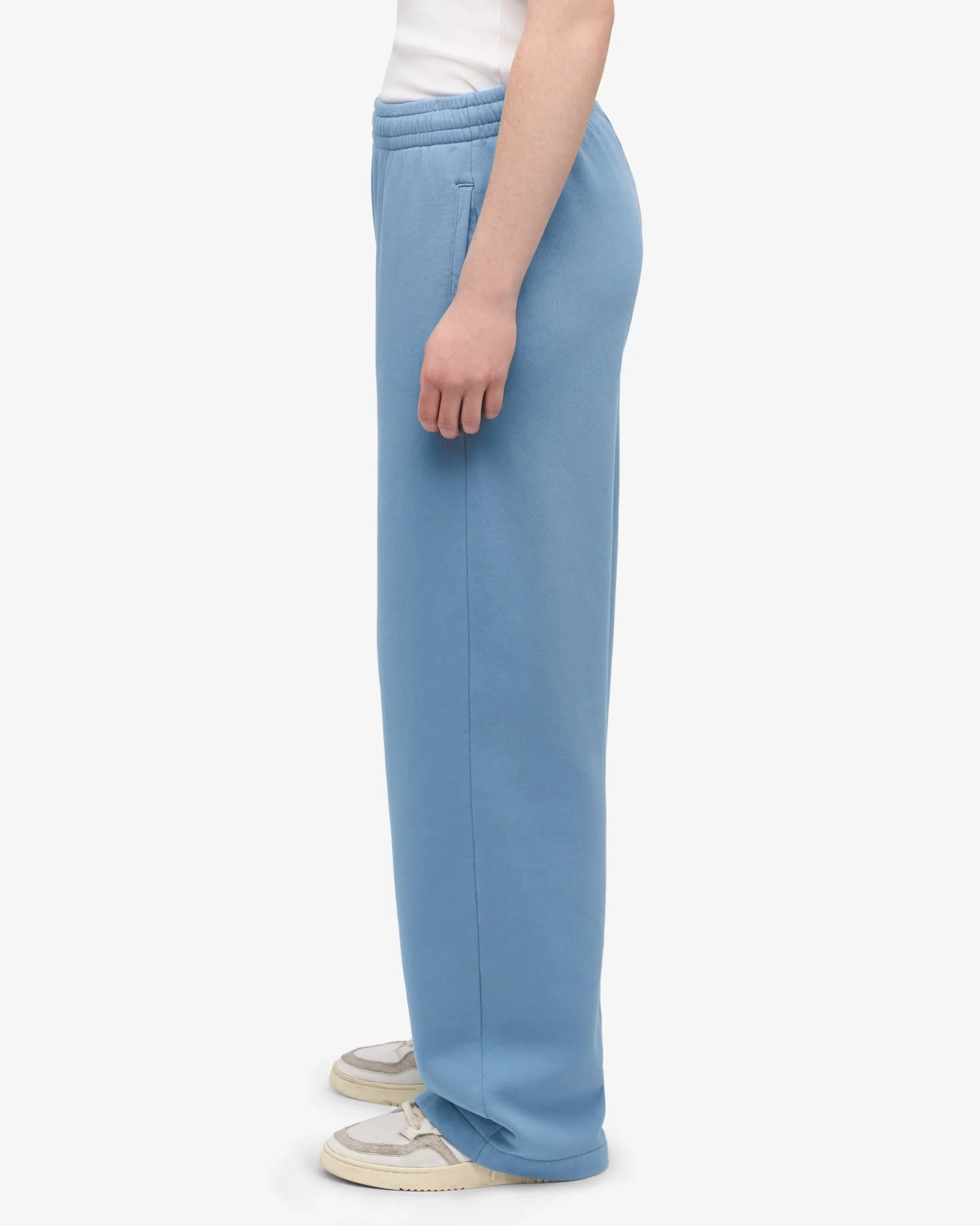 Organic Straight Leg Sweatpants - Seaside Blue