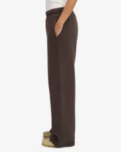 Organic Straight Leg Sweatpants - Coffee Brown