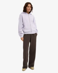 Organic Straight Leg Sweatpants - Coffee Brown