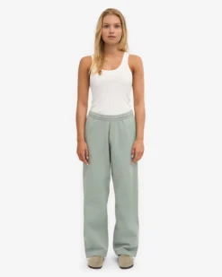Organic Straight Leg Sweatpants - Steel Blue