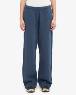 Organic Straight Leg Sweatpants - Petrol Blue