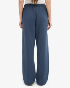 Organic Straight Leg Sweatpants - Petrol Blue
