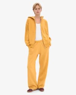Organic Straight Leg Sweatpants - Burned Yellow