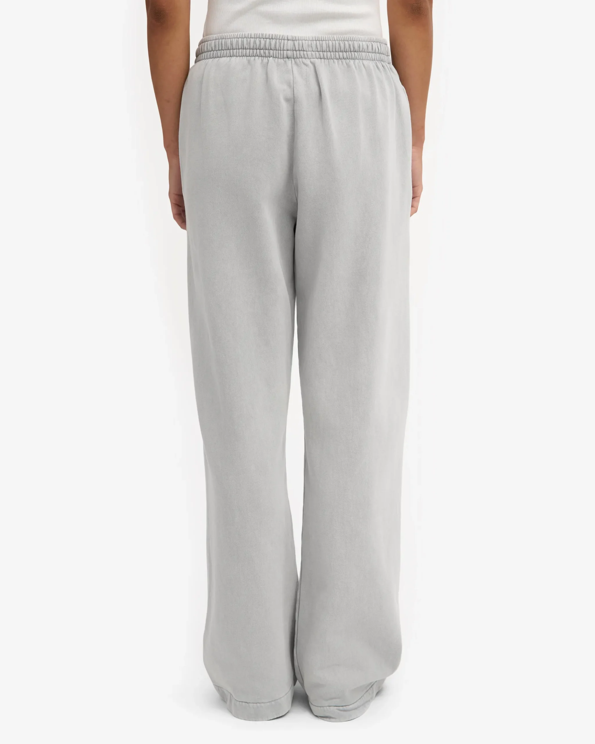 Organic Straight Leg Sweatpants - Faded Grey