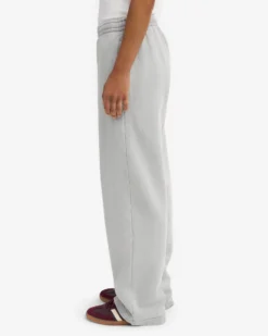 Organic Straight Leg Sweatpants - Faded Grey
