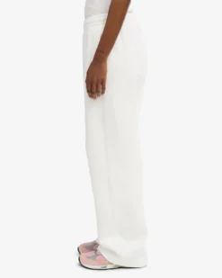 Organic Straight Leg Sweatpants - Optical White