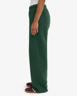 Organic Straight Leg Sweatpants - Emerald Green