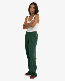 Organic Straight Leg Sweatpants - Emerald Green