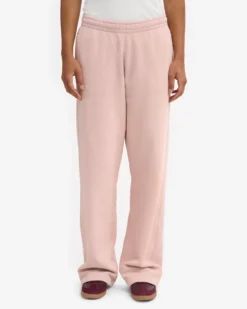 Organic Straight Leg Sweatpants - Faded Pink