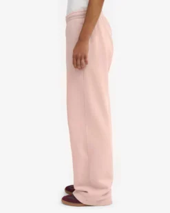 Organic Straight Leg Sweatpants - Faded Pink