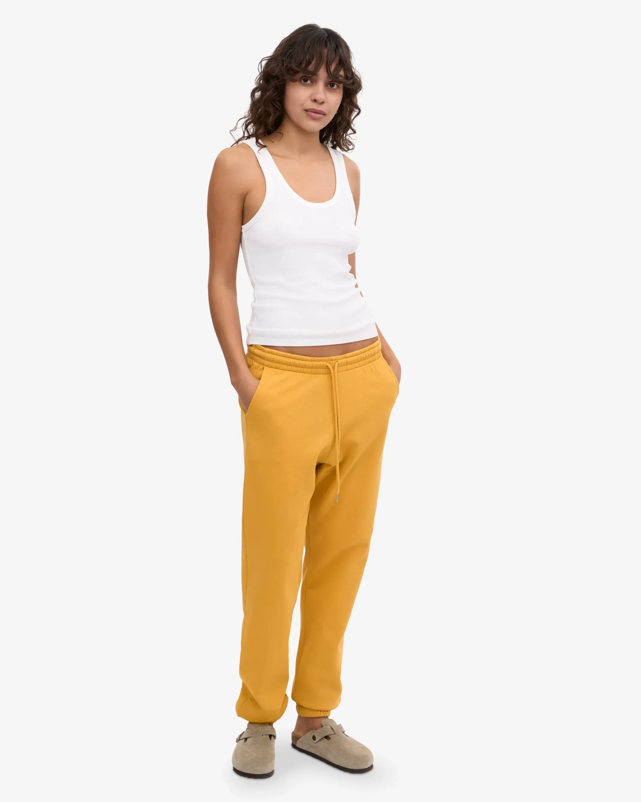 Organic Sweatpants - Burned Yellow