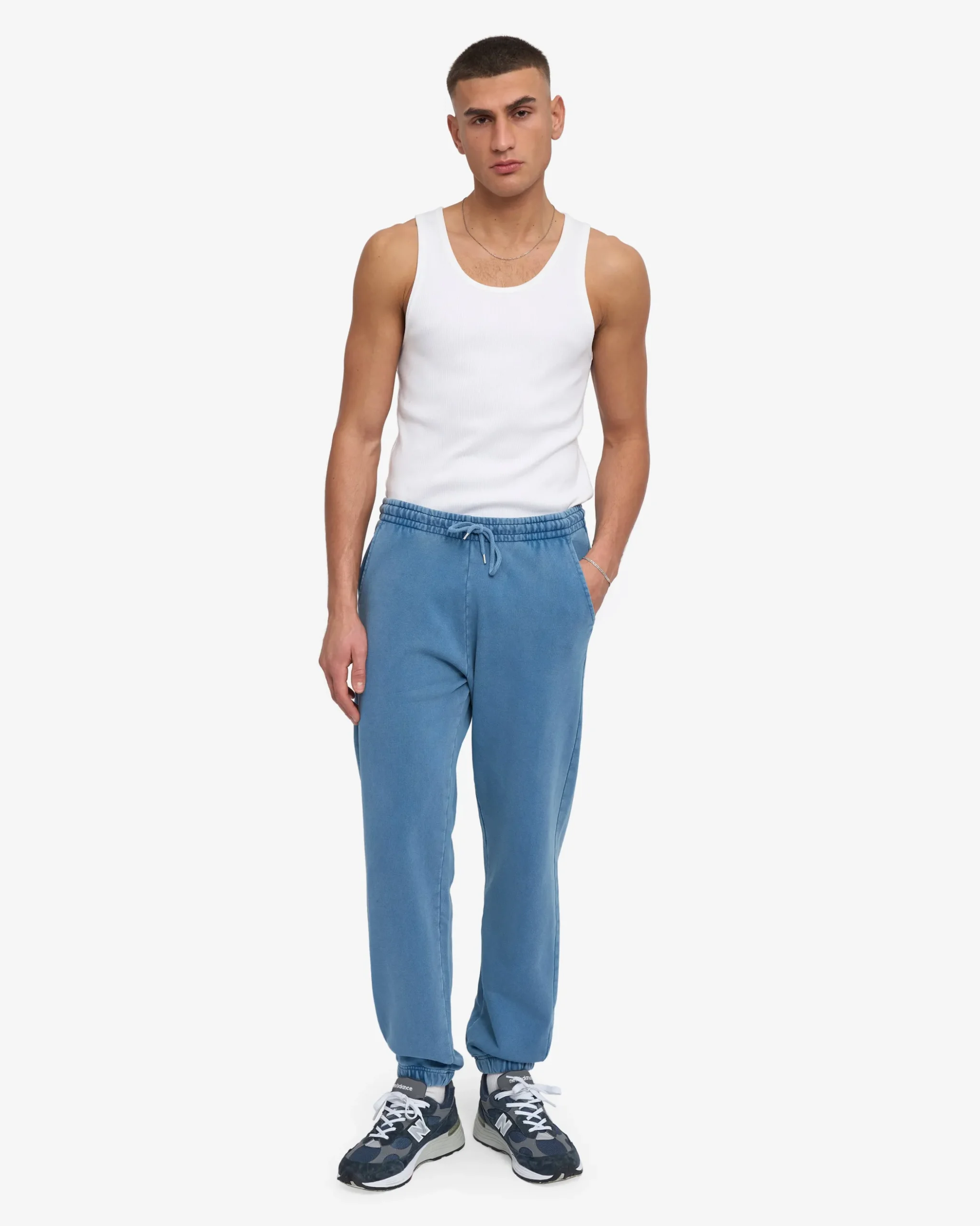 Organic Sweatpants - Faded Indigo