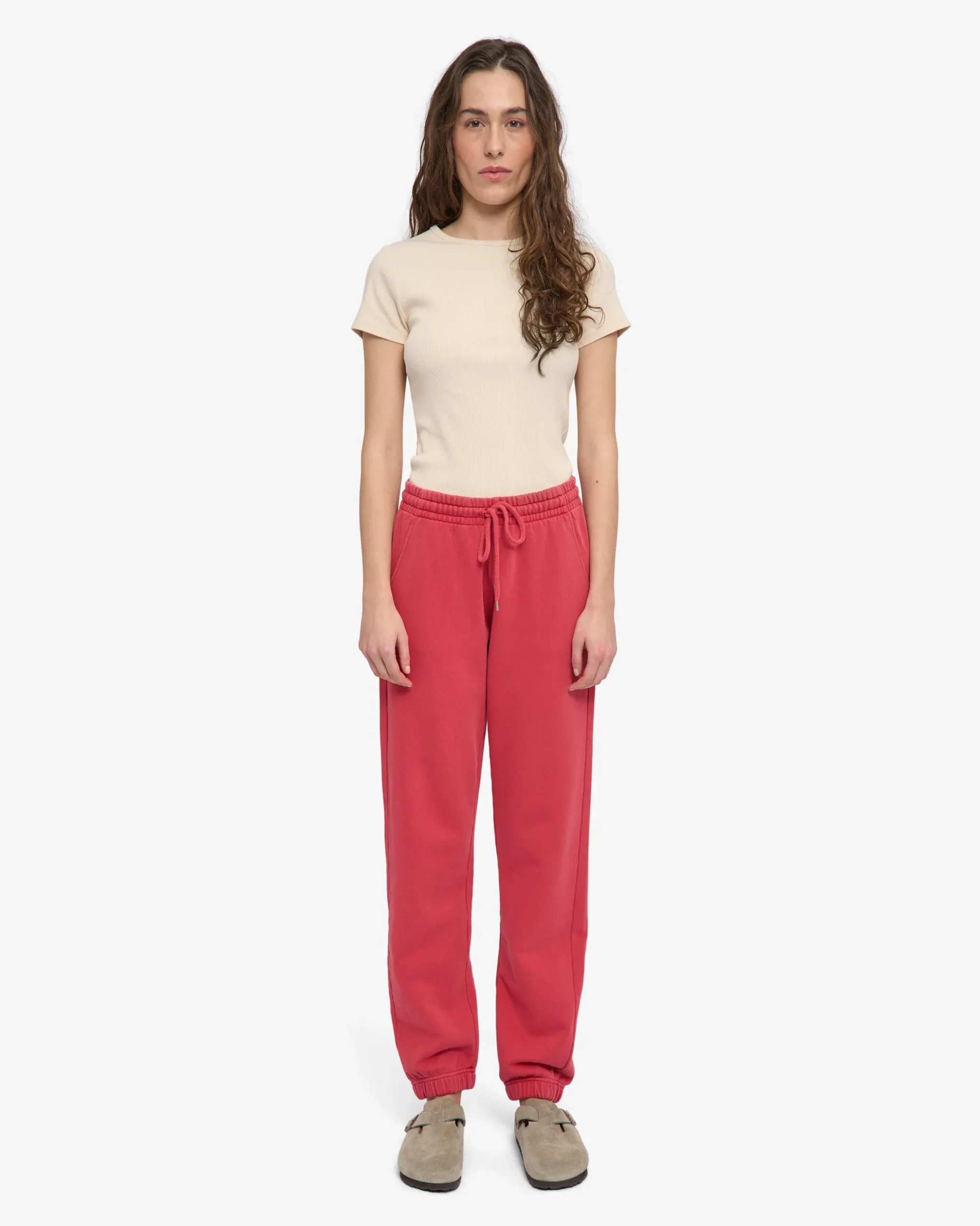 Organic Sweatpants - Faded Red