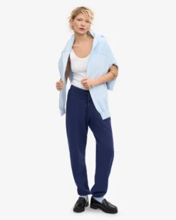 Organic Sweatpants - Marine Blue