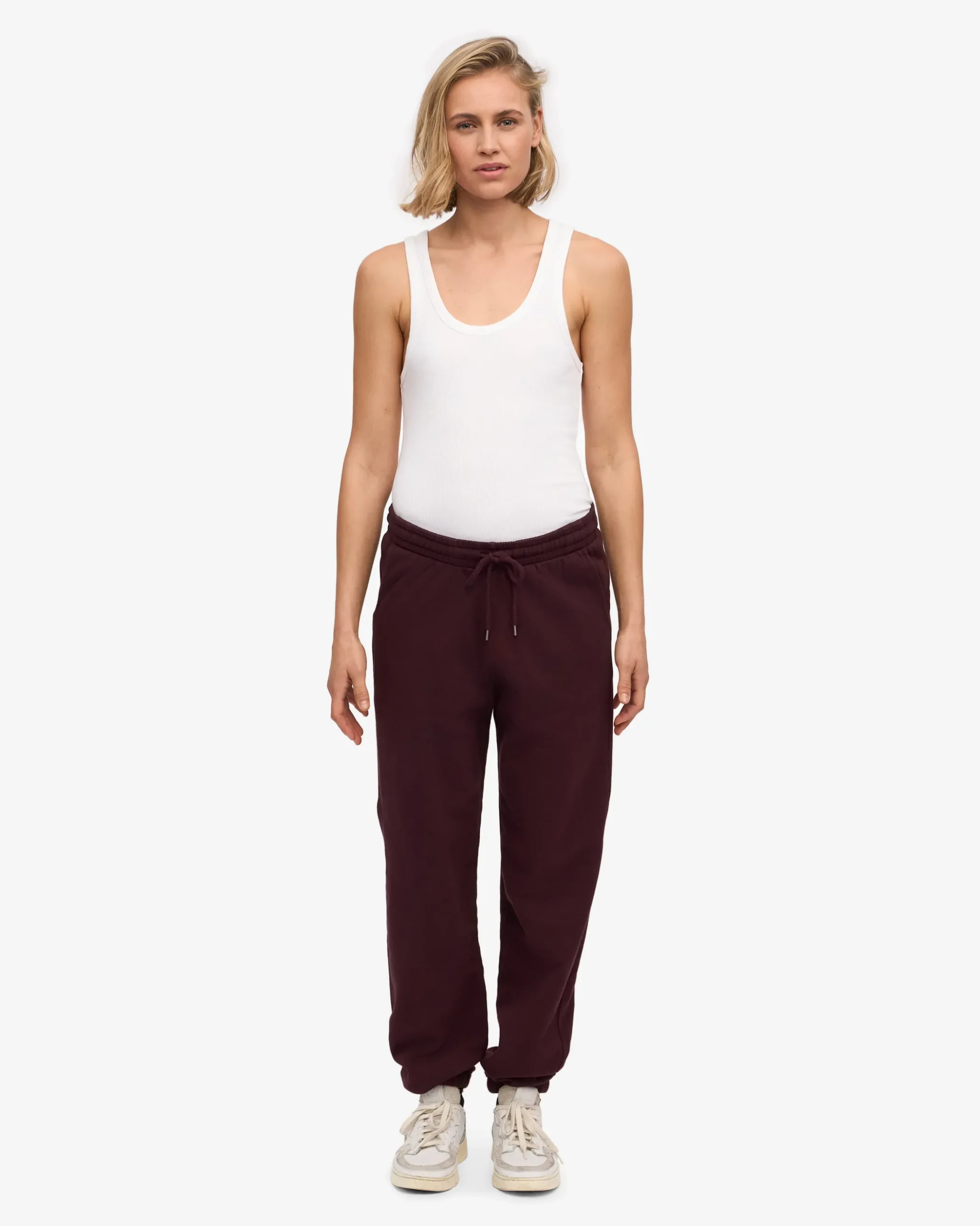 Organic Sweatpants - Oxblood Red